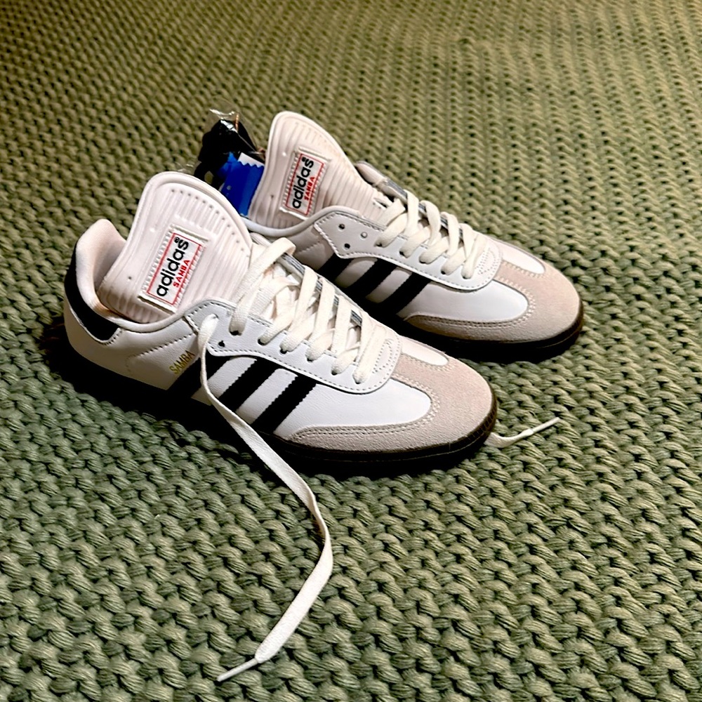 Brand  new Adidas Samba shoes with box. Size 7 1/2 women’s/ 6 1/2 men’s.